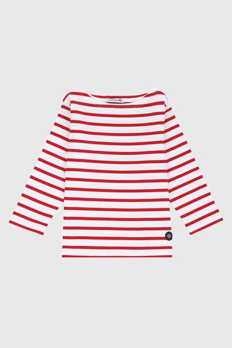 Marinière en coton loctudy enfant Blanc/braise+Blanc/etoile+Blanc/navire+Navire/blanc 1 - vertbaudet enfant 