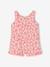 Combinaison bébé fille imprimée bleu imprimé+corail 6 - vertbaudet enfant 