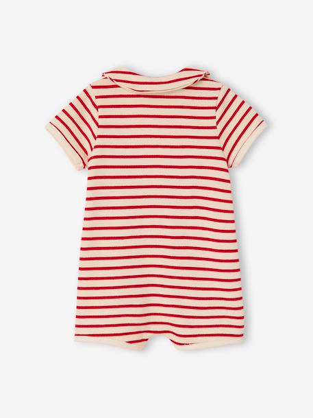 Combinaison naissance écru+rouge 10 - vertbaudet enfant 