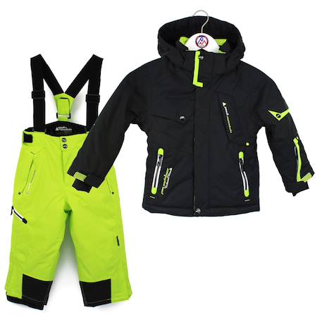Ensemble de ski garçon ecosmic Bleu/orange+Noir/vert 5 - vertbaudet enfant 