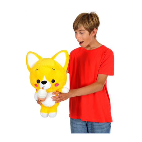 Peluche little corgi cuties 40 cm : corgi - bubble tea Jaune 4 - vertbaudet enfant 