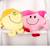 Peluche monsieur madame - mme câlin - 22cm Rose 2 - vertbaudet enfant 