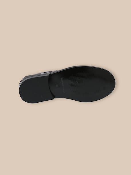 Mocassins en cuir fille Chocolat 4 - vertbaudet enfant 