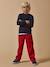 Pull sweat garçon Gris chine+Marine 10 - vertbaudet enfant 