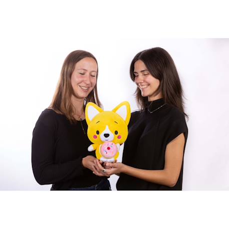 Peluche little corgi cuties 30 cm, corgi - donut Jaune 5 - vertbaudet enfant 