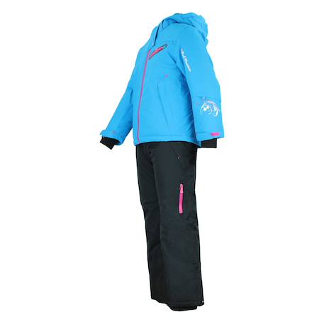 Ensemble de ski fille gastec Corail/noir+Turquoise/noir 8 - vertbaudet enfant 