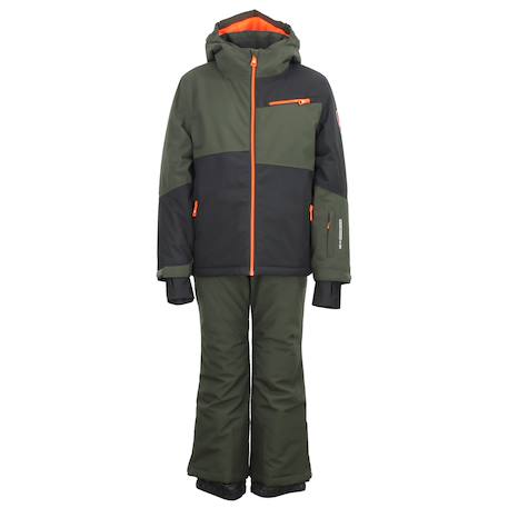 Ensemble de ski ecardio Kaki/noir+Marine/bleu 1 - vertbaudet enfant 