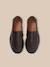 Mocassins en cuir Chocolat 3 - vertbaudet enfant 