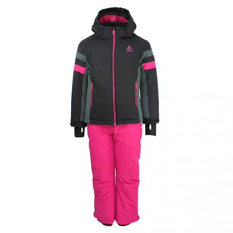 Ensemble de ski fille fancel Noir/fuchsia+Rose/turquoise 1 - vertbaudet enfant 