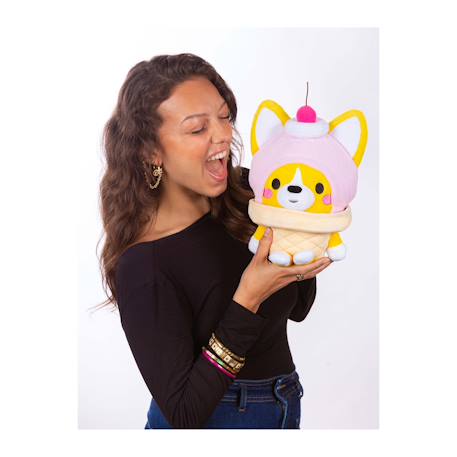 Peluche little corgi cuties 30 cm : corgi - glace Jaune 2 - vertbaudet enfant 