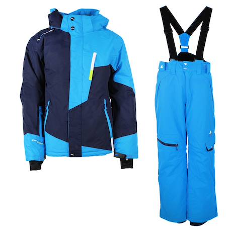 Ensemble de ski garçon ecoro Bleu/bleu marine+Vert/bleu marine 1 - vertbaudet enfant 