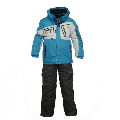 Ensemble de ski garçon ecisola Bleu/gris+Gris/bleu 1 - vertbaudet enfant 