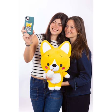 Peluche little corgi cuties 40 cm : corgi - bubble tea Jaune 3 - vertbaudet enfant 