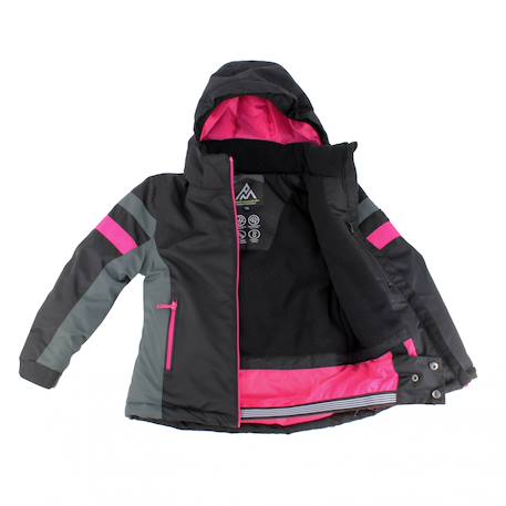 Ensemble de ski fille fancel Noir/fuchsia+Rose/turquoise 6 - vertbaudet enfant 