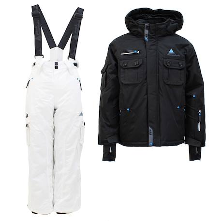 Ensemble de ski garçon ecardidente Blanc+Noir 7 - vertbaudet enfant 