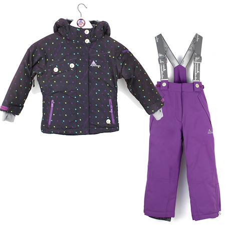 Ensemble de ski fille gavim Noir+Violet 1 - vertbaudet enfant 