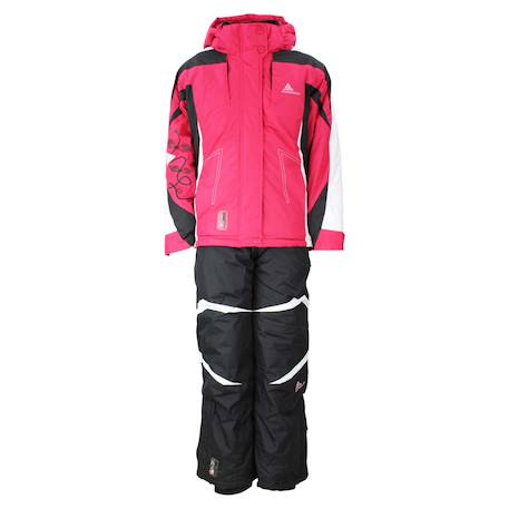 Ensemble de ski fille gilia Fuchsia+Noir 1 - vertbaudet enfant 