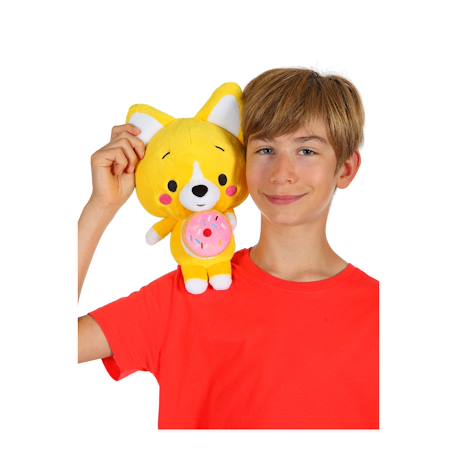Peluche little corgi cuties 30 cm, corgi - donut Jaune 4 - vertbaudet enfant 