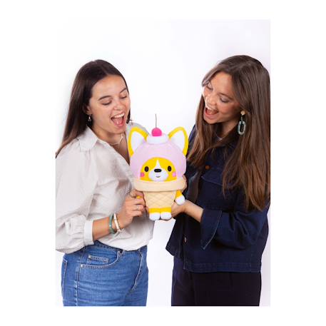 Peluche little corgi cuties 30 cm : corgi - glace Jaune 5 - vertbaudet enfant 