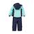 Ensemble de ski fille fanae Rose/fuchsia+Vert/bleu marine 8 - vertbaudet enfant 
