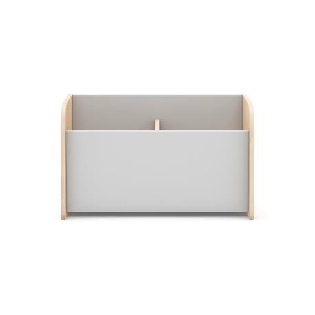 Coffre à jouets 2 niches - gamme simon Blanc+Vert kaki 5 - vertbaudet enfant 