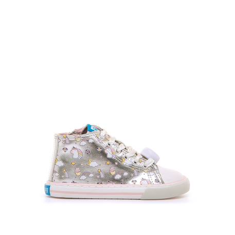 Sneakers filles licorne synthétique fermeture éclair barefoot Grey 1 - vertbaudet enfant 