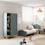 Armoire 5 niches et penderie - gamme simon Blanc+Vert kaki 7 - vertbaudet enfant 
