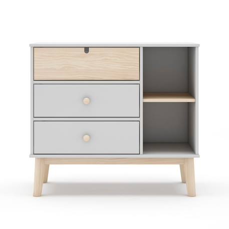 Commode estefania Blanc+Vert 2 - vertbaudet enfant 