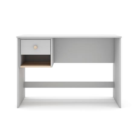 Bureau modulable 1 tiroir - gamme simon Blanc+Vert kaki 5 - vertbaudet enfant 