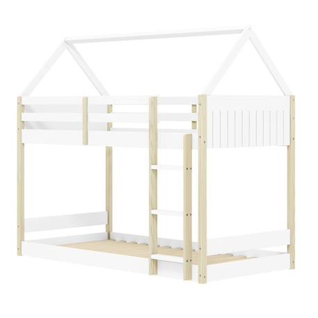 Lits superposés montessori - gamme oscar Blanc+Vert kaki 5 - vertbaudet enfant 