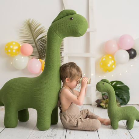 Grande peluche siège d’appoint dinosaure Green olive 5 - vertbaudet enfant 