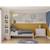 Commode 3 tiroirs - gamme daphné Crème+Vert kaki 3 - vertbaudet enfant 