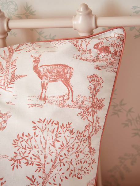 Taie d'oreiller coton 'esprit petit jouy' Jouy bleu+Jouy rose 5 - vertbaudet enfant 