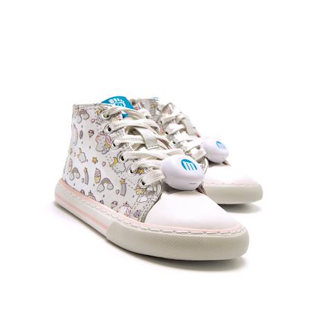 Sneakers filles licorne synthétique fermeture éclair barefoot Grey 4 - vertbaudet enfant 