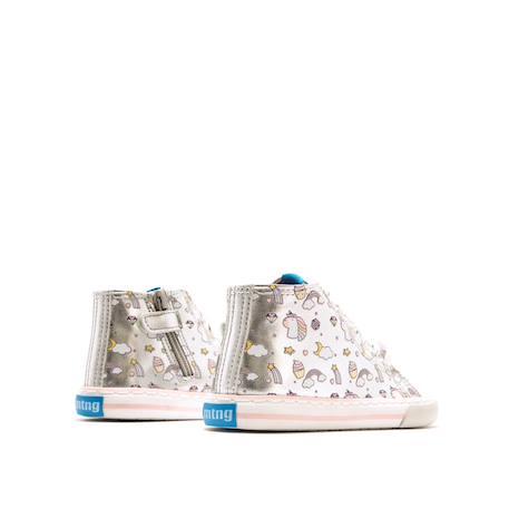 Sneakers filles licorne synthétique fermeture éclair barefoot Grey 3 - vertbaudet enfant 