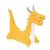 Peluche dragon mini en coton Yelow 1 - vertbaudet enfant 