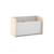 Coffre à jouets 2 niches - gamme simon Blanc+Vert kaki 2 - vertbaudet enfant 