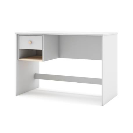 Bureau modulable 1 tiroir - gamme simon Blanc+Vert kaki 4 - vertbaudet enfant 