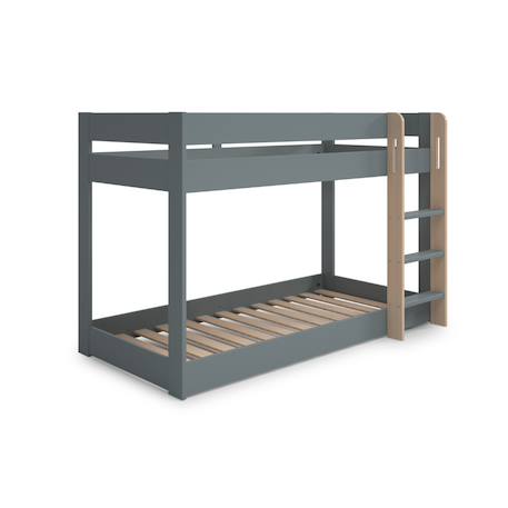 Lits superposés montessori - gamme laura Blanc+Vert kaki 8 - vertbaudet enfant 