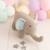 Peluche éléphant mini en coton Grey and blue 3 - vertbaudet enfant 