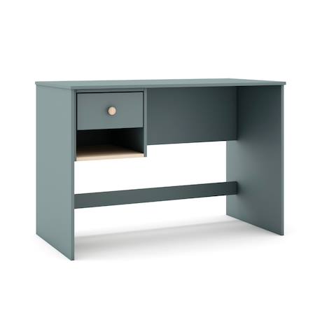 Bureau modulable 1 tiroir - gamme simon Blanc+Vert kaki 12 - vertbaudet enfant 