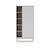 Armoire 5 niches et penderie - gamme simon Blanc+Vert kaki 2 - vertbaudet enfant 