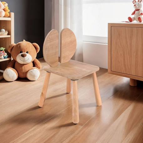Chaise pour enfant dossier oreilles - mael Chêne 1 - vertbaudet enfant 