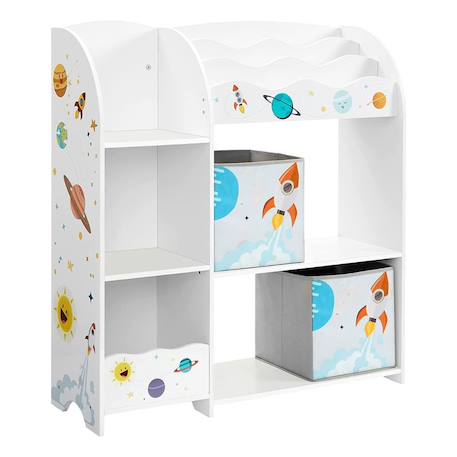 Etagère enfant avec étagères, rangements Blanc 2 - vertbaudet enfant 
