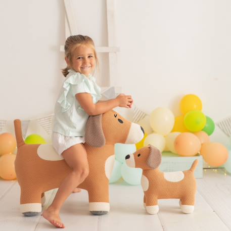 Grande peluche siège d’appoint chien Brown 6 - vertbaudet enfant 