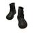 Bottines filles synthétique fermeture éclair barefoot Black+Brown 4 - vertbaudet enfant 