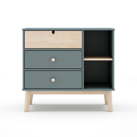 Commode estefania Blanc+Vert 8 - vertbaudet enfant 