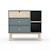 Commode estefania Blanc+Vert 8 - vertbaudet enfant 