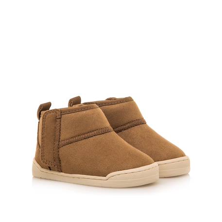 Bottines garçon textile fermeture adhésive barefoot Brown 5 - vertbaudet enfant 