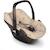Housse siège-auto cosy universelle romantic leaves Beige+Noir 1 - vertbaudet enfant 